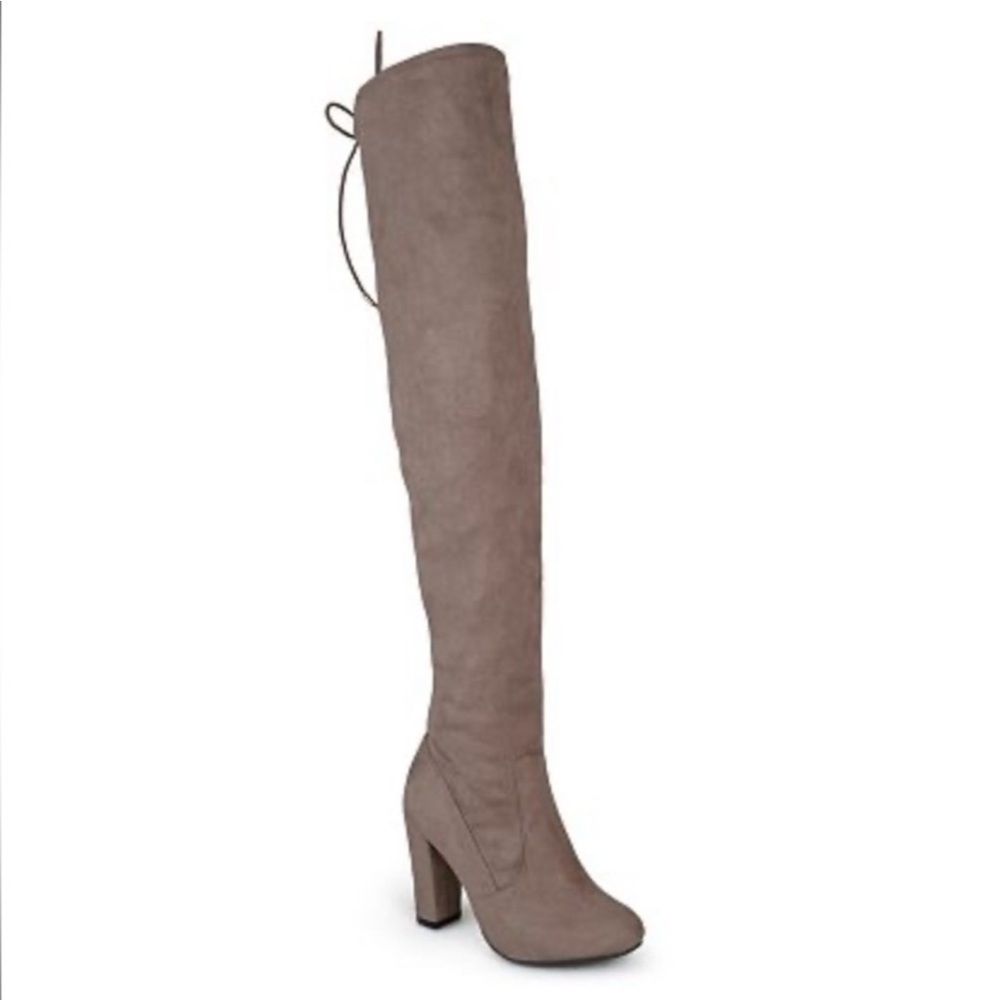 Seychelles over The Knee Faux Suede Drawstring Heeled Boots